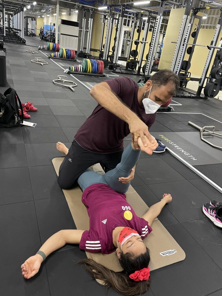 Senior physiotherapist at Olympic Gold Quest with Mirabai Chanu