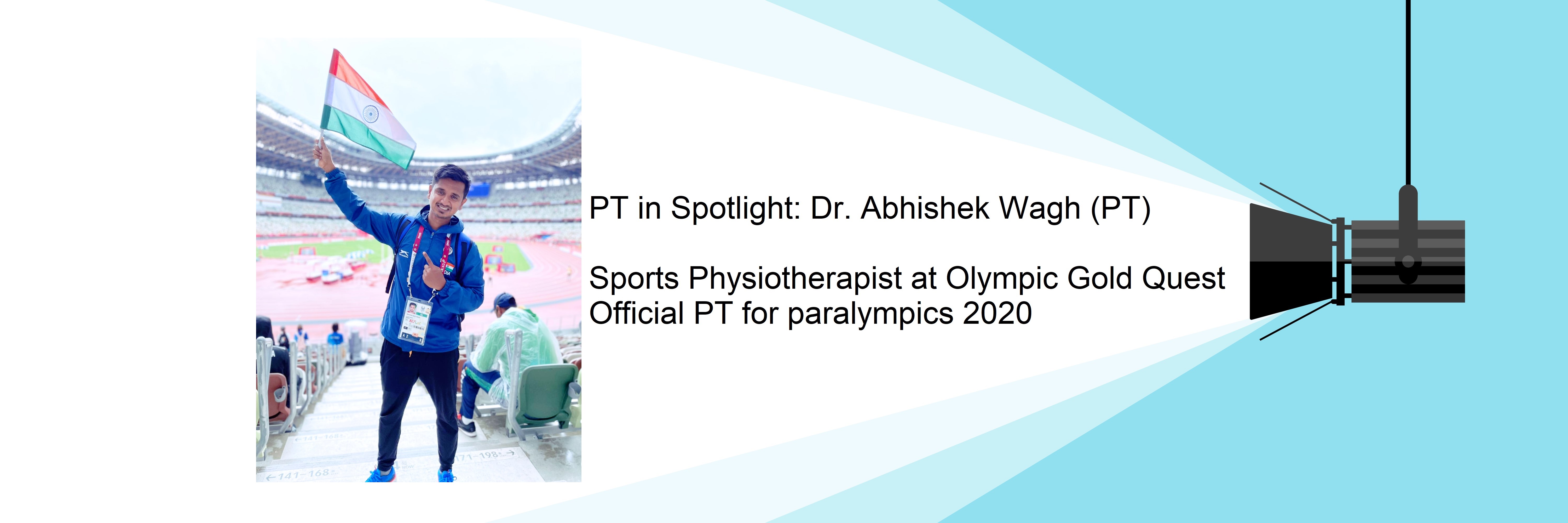 physiotherapist for para athletes, Dr. Abhishek Wagh